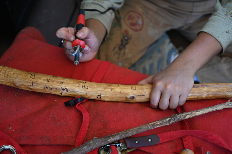 California Redwood Walking Stick - Finished
